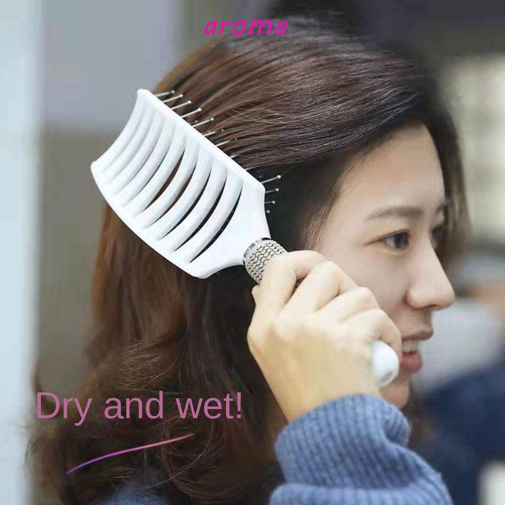 Lược Nhựa Chải Tóc Xoăn Mát Xa Da Đầu Chống Tĩnh Điện Dành Cho Nữ