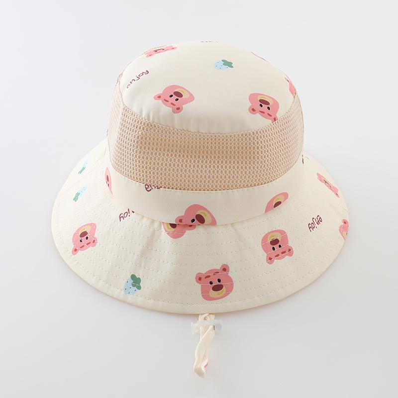 Mũ Chống Nắng Phối Lưới Thoáng Khí Thời Trang Mùa Hè Dành Cho Bé