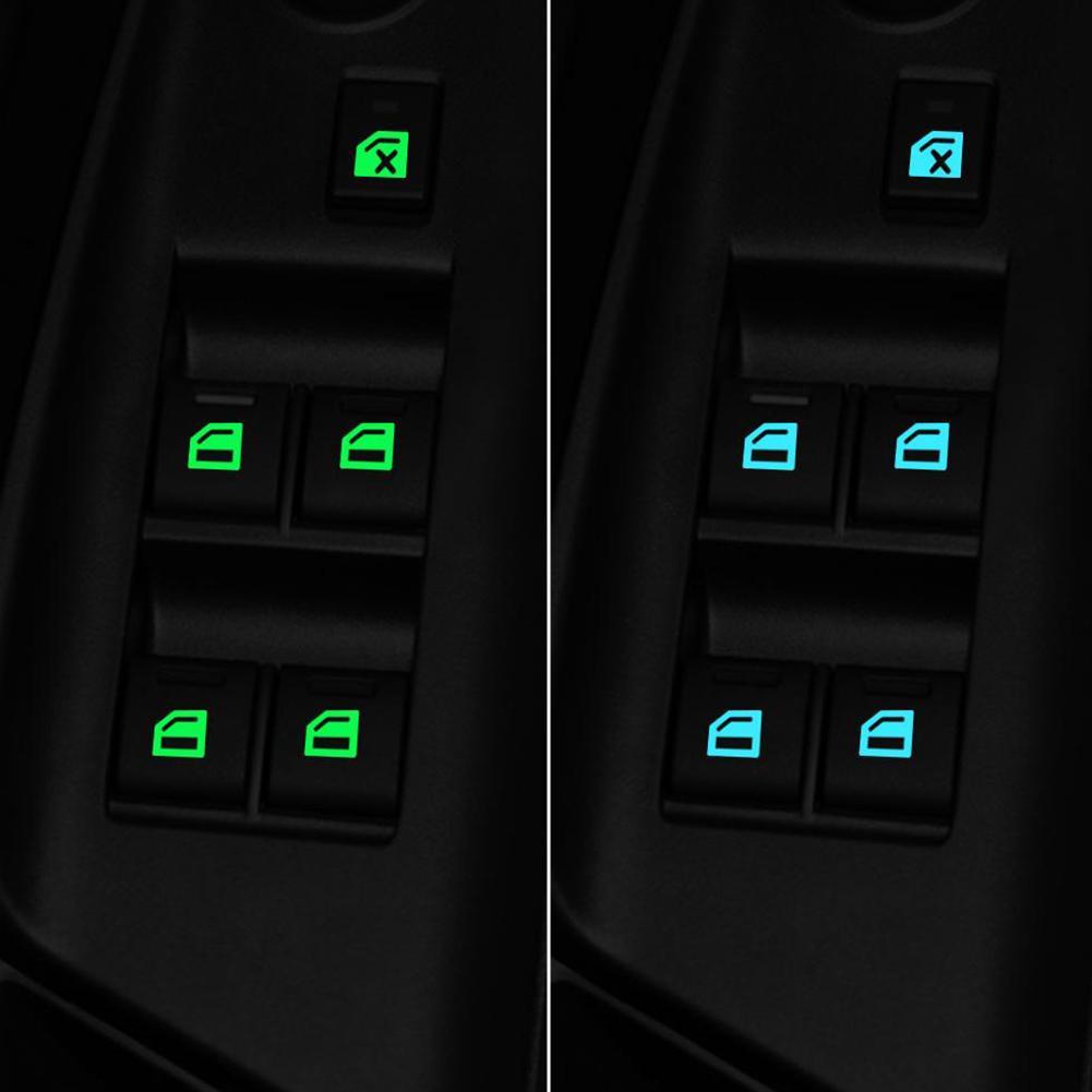 Miếng Dán Công Tắc Cửa Sổ Xe Hơi G1Z9 Màu Dạ Quang Tiện Dụng