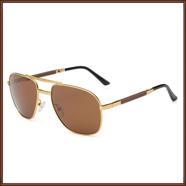 Kính Chống Tia uv Phân Cực Mặt Tròn Dạng Gập Thời Trang Cho Nam