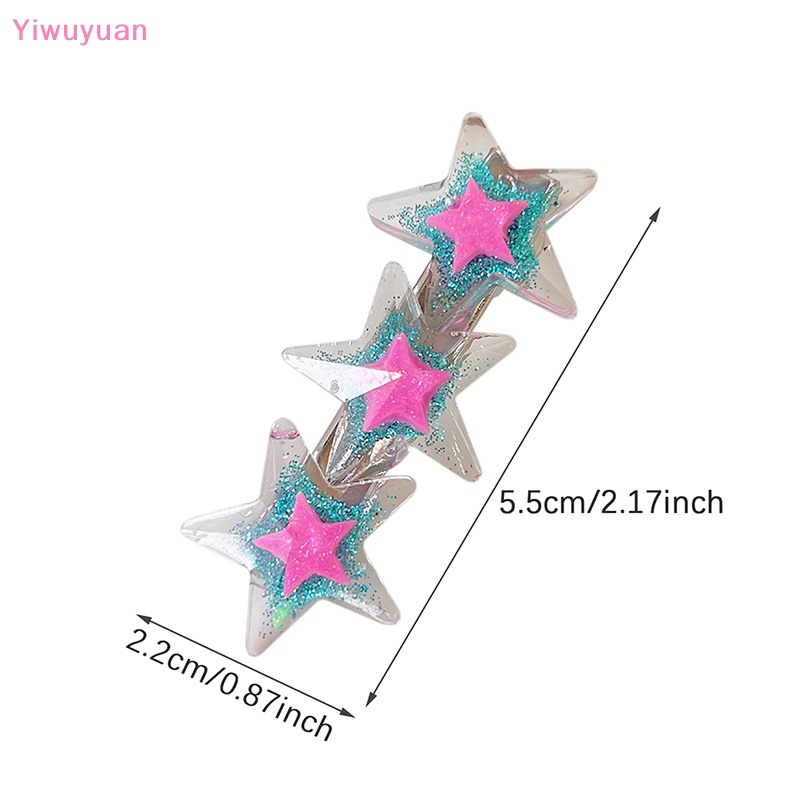 Kẹp Tóc Ngôi Sao Lấp Lánh Y2K Thời Trang Mới Cho Nữ