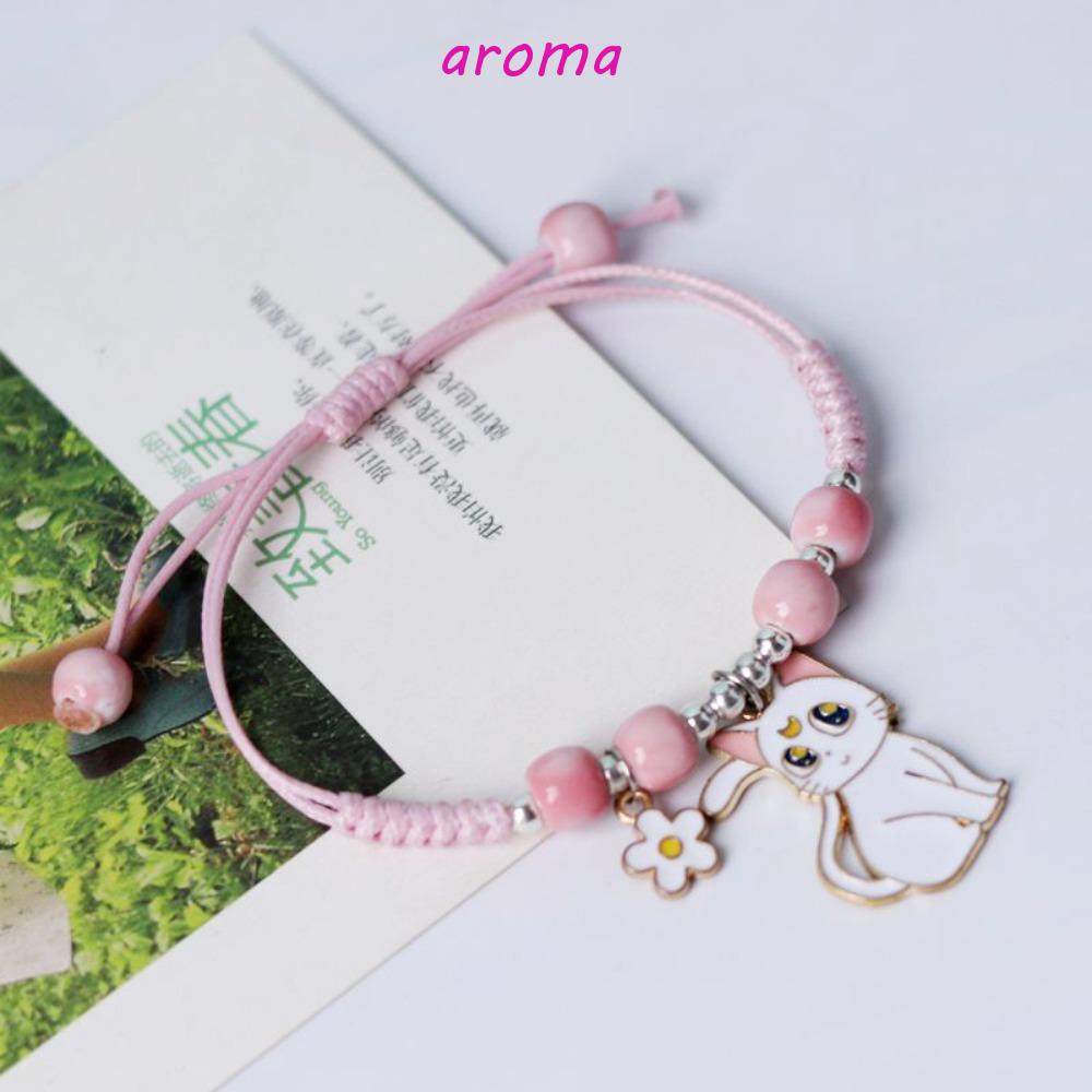 Vòng Tay Hình Mèo Nhiều Màu Sắc Phong Cách Cổ Điển Thời Trang Xinh Xắn Cho Nữ