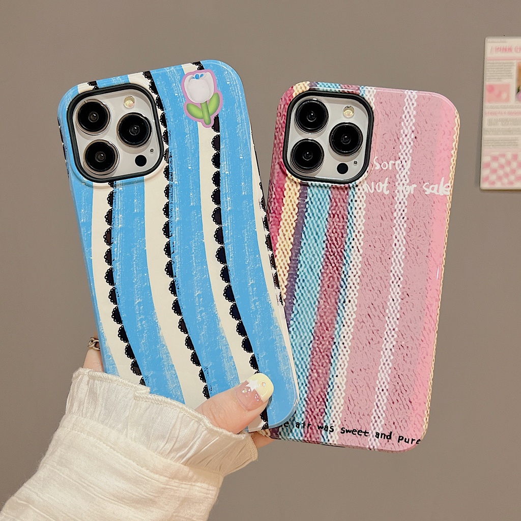 Ốp Điện Thoại PC Cứng Chống Sốc Họa Tiết Hoa Kèm Giá Đỡ Cho iPhone 11 13 12 14 Pro Max