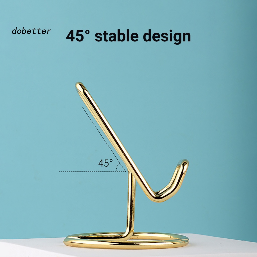 &lt; Dobetter &gt; Giá Đỡ Điện Thoại / Máy Tính Bảng Bằng Kim Loại Mạ Điện Đa Năng Để Bàn Cho Người Lười / Xem TV