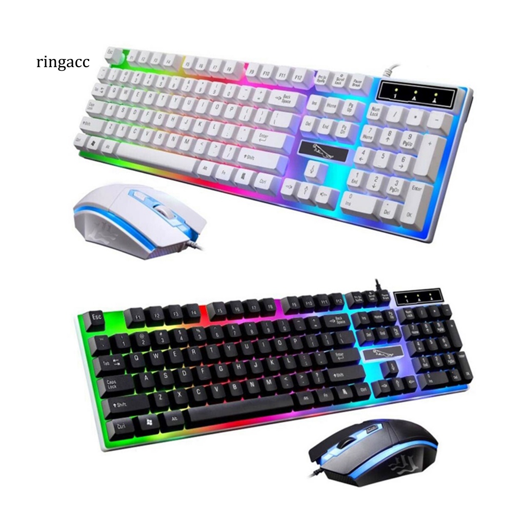 1 Bộ Bàn Phím Có Dây G21 ABS RGB 1600dpi Cho Máy Tính