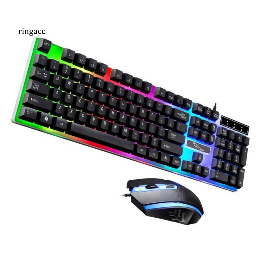 1 Bộ Bàn Phím Có Dây G21 ABS RGB 1600dpi Cho Máy Tính