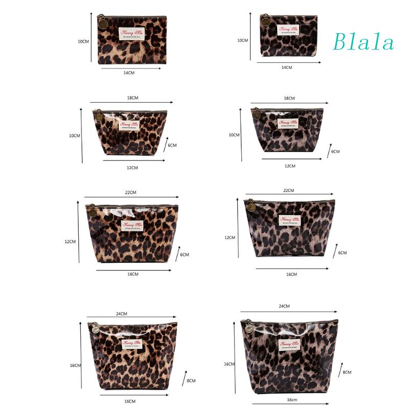 Túi Đựng Đồ Trang Điểm Đa Năng Họa Tiết Da Báo Dành Cho Nữ