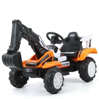 Xe cẩu điện loại to có điều khiển cần múc, xe cẩu điện cho bé