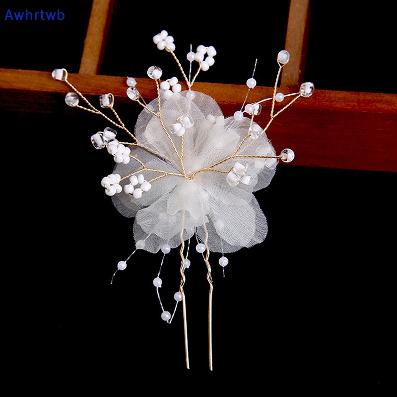 Cài Tóc Hình Hoa Đính Ngọc Trai Nhân Tạo Thời Trang Cho Nữ Mới