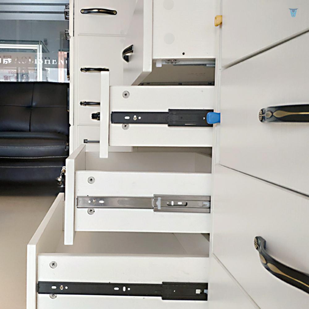 Set 2 Thanh Trượt Ngăn Kéo Tủ Chịu Lực Thấp Giảm Tiếng Ồn Chịu Lực Tốt 1 Cặp