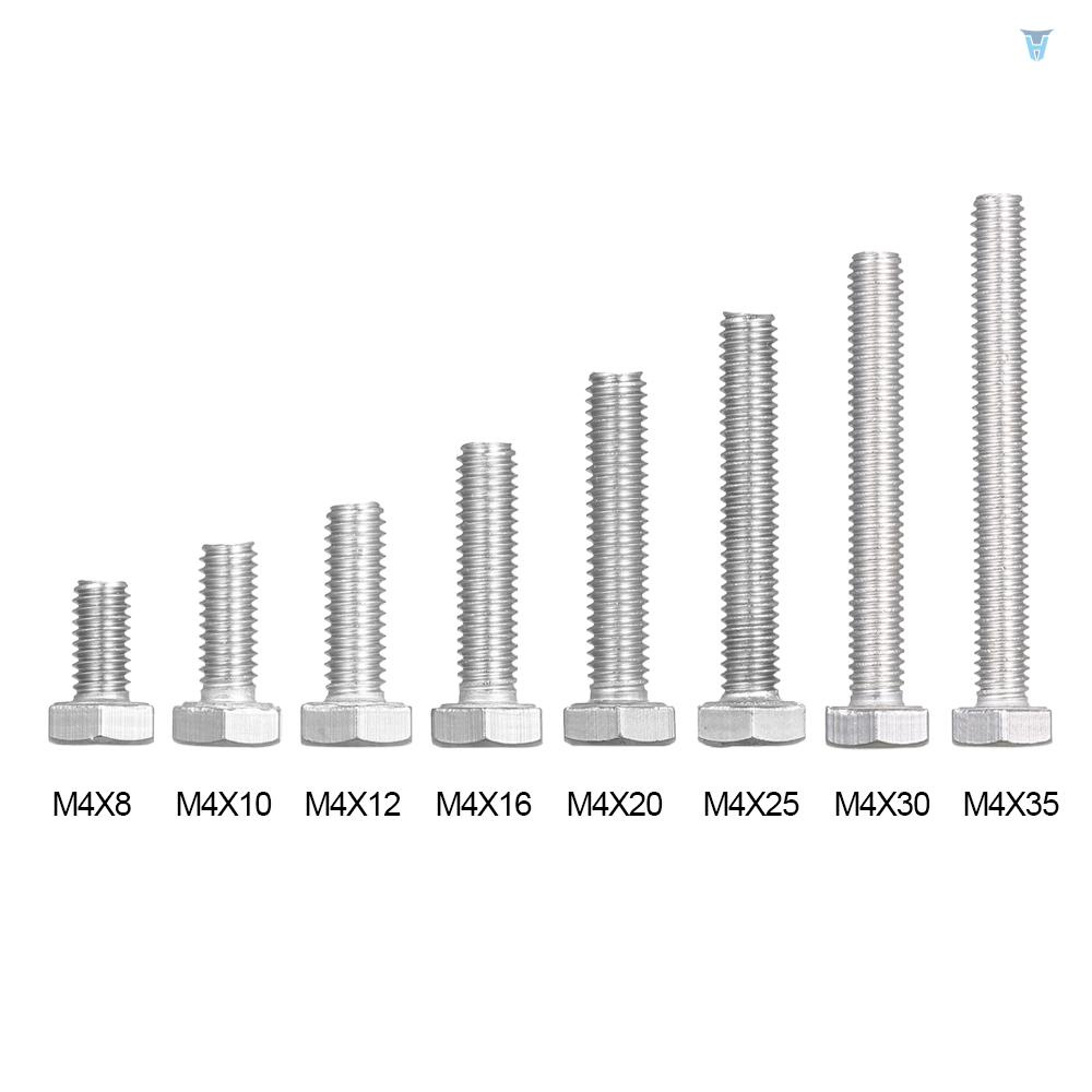 Vít Lục Giác Bằng Thép Không Gỉ DIN933 304 M-4 * 16