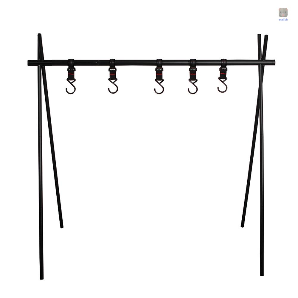 Giá Đỡ Dụng Cụ Nấu Ăn Có Móc Treo Có Thể Gấp Gọn Tiện Dụng