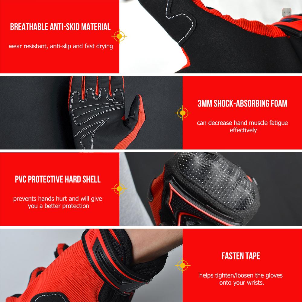 Găng Tay Lái Xe Giữ Ấm Chống Trượt Bảo Vệ Toàn Diện Cho Nam Nữ