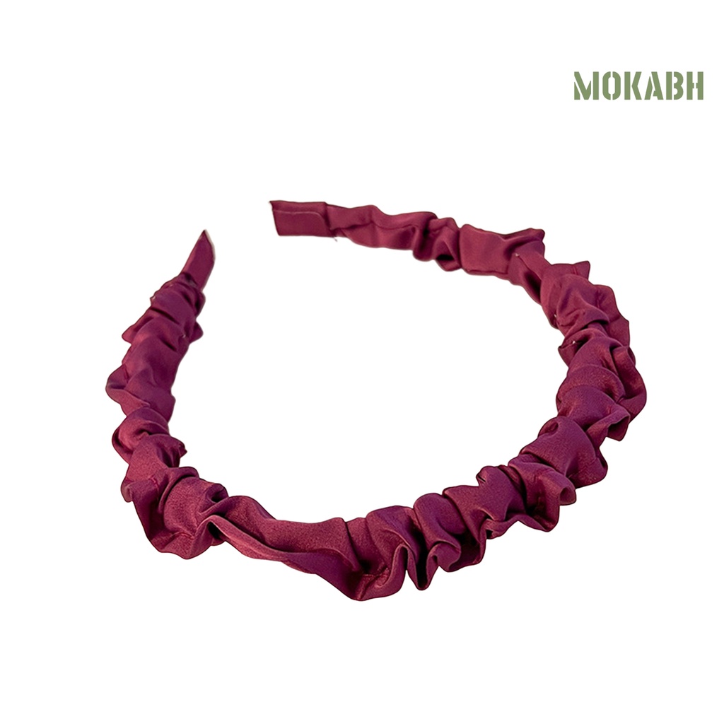 Băng Đô Cài Tóc Bằng Vải Mềm Co Giãn Màu Trơn Dành Cho Nữ