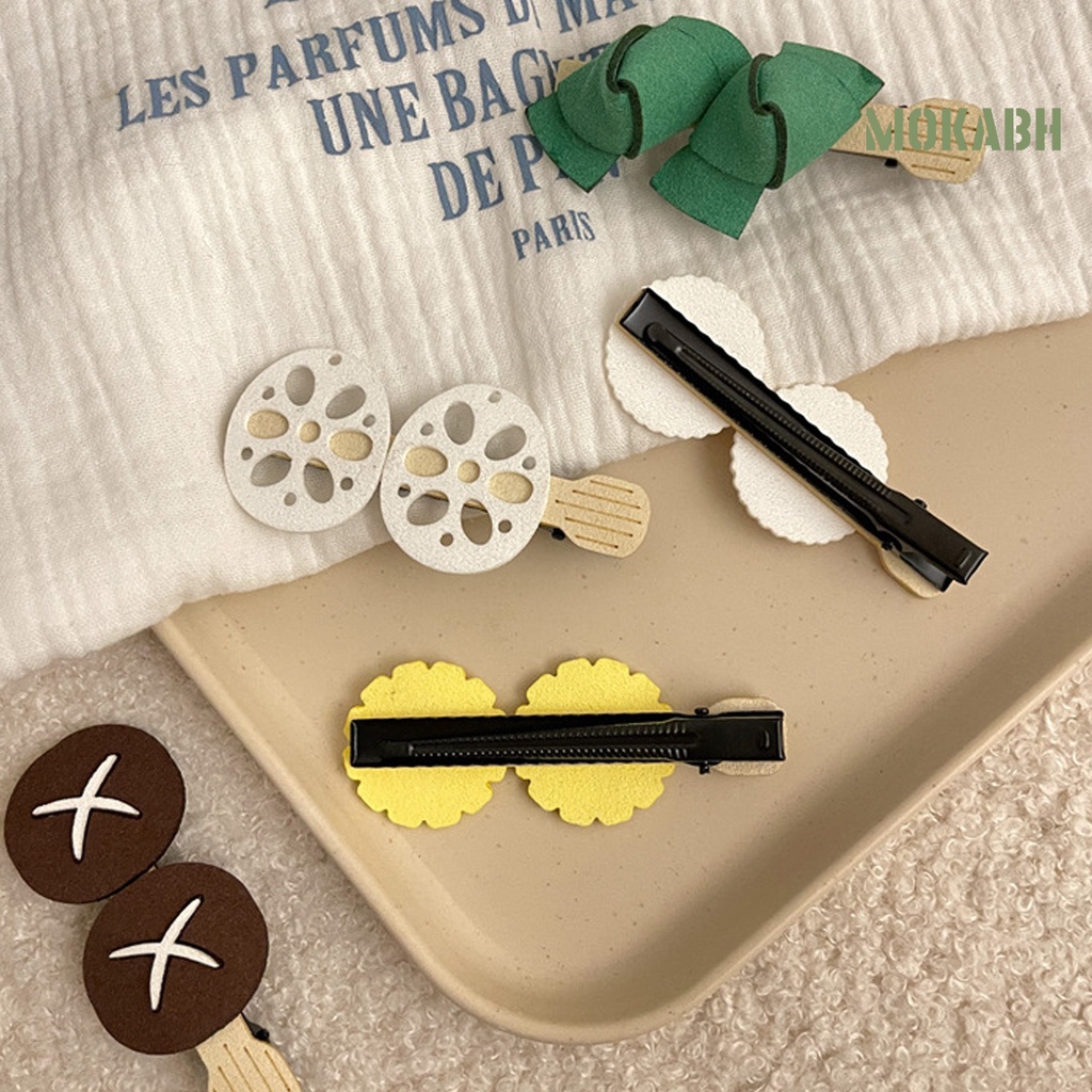 Kẹp Tóc Hình Cây Nấm Bằng Thép Không Gỉ Chống Trượt Cho Nữ