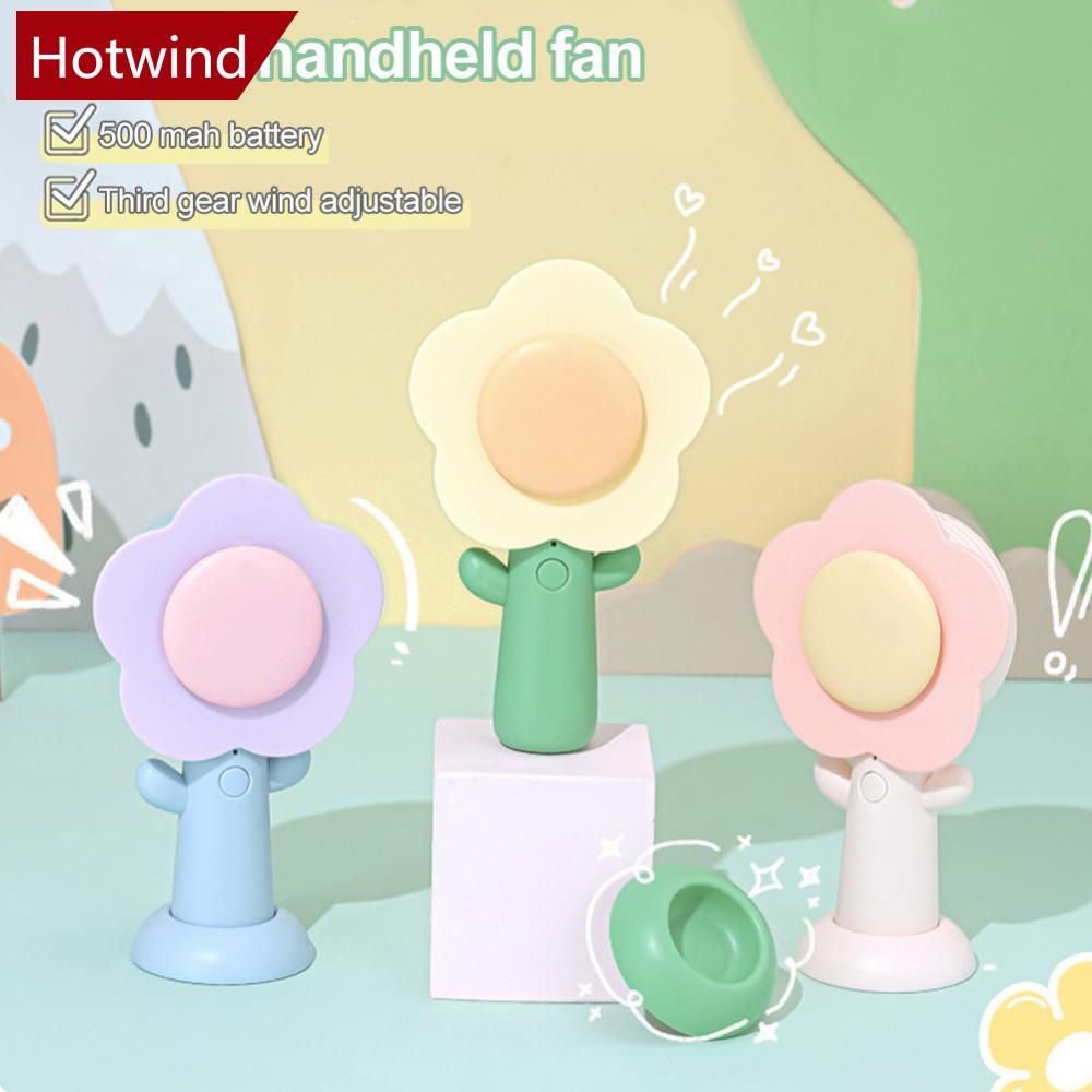 Quạt Mini Cầm Tay 2 Tốc Độ Kèm Sạc USB Tiện Dụng Cho Mùa Hè J5Z7