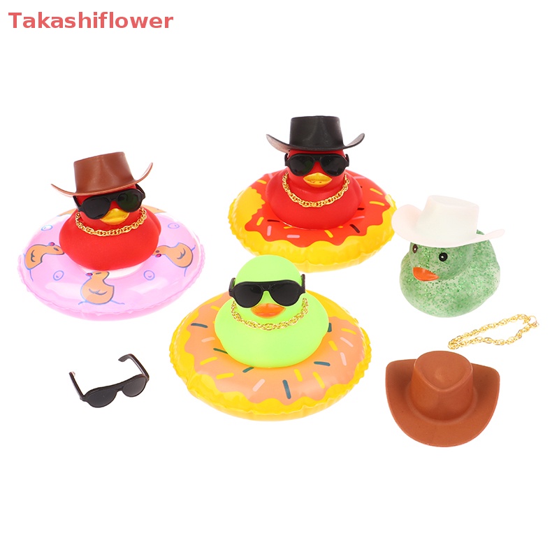 Vịt Cao Su Màu Vàng Dễ Thương Dùng Trang Trí Bảng Điều Khiển Xe Hơi