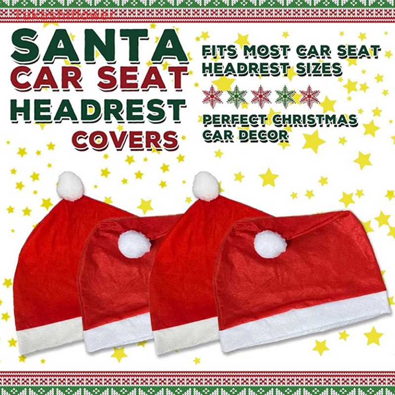 Vỏ Bọc Gối Tựa Lưng Ghế Ngồi Xe Hơi Trang Trí Giáng Sinh