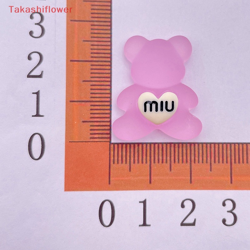 Bộ 2 Miếng Dán Hình Gấu Dạ Quang Trang Trí Bảng Điều Khiển Xe Hơi / Nhà Cửa / Sân Vườn Diy