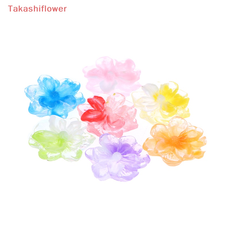 Set 10 Bông Hoa Pha Lê Trong Mờ Không Nhòe Dùng Trang Trí Điện Thoại mobile