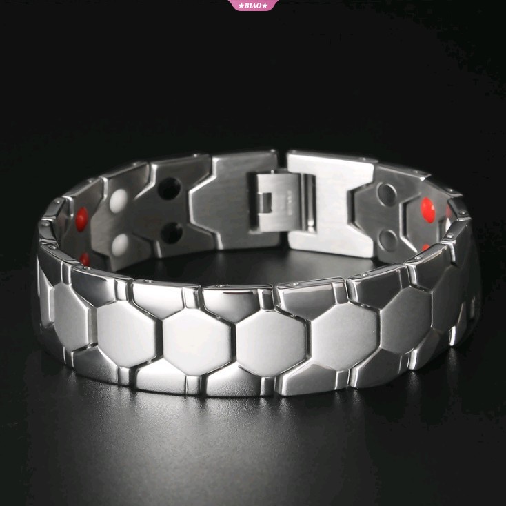 Vòng Tay Chuỗi Nam Châm Bằng Đồng Nguyên Chất Phong Cách Vintage Cho Nam