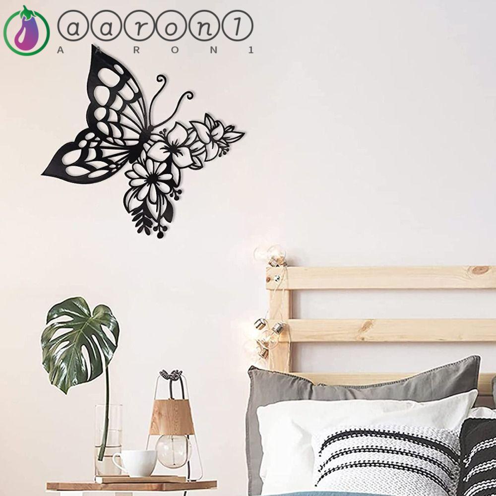 Aaron1 Bươm Bướm Bằng Sắt Bền Sáng Tạo Treo Tường Trang Trí Phòng Ngủ