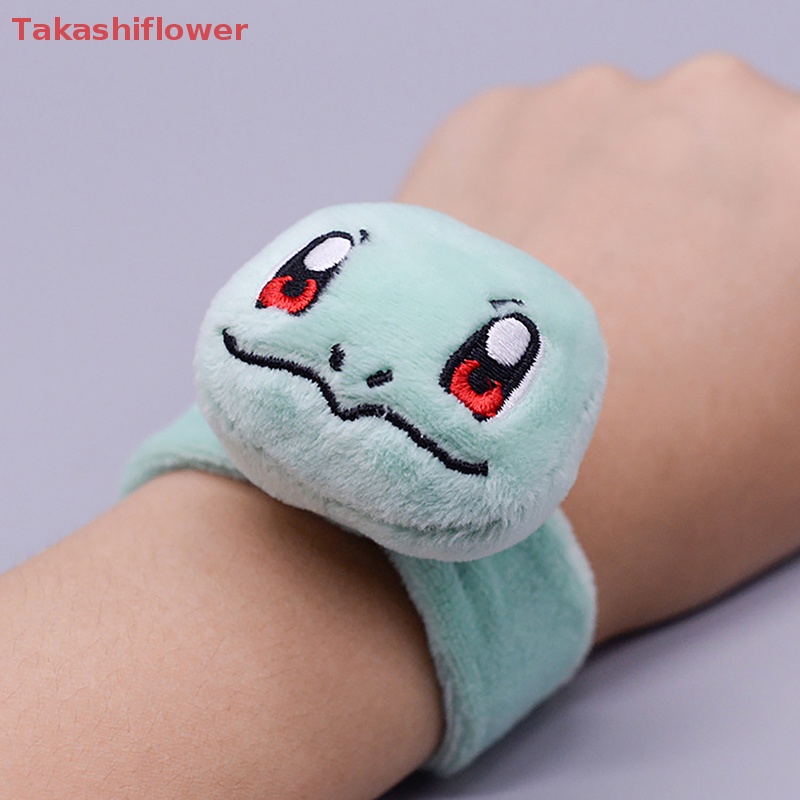 (Takashiflower) Vòng Đeo Tay Vải Lông Nhung Hình Pokemon Có Dây Đeo Cổ Tay Cho Bé Mặc Đầm