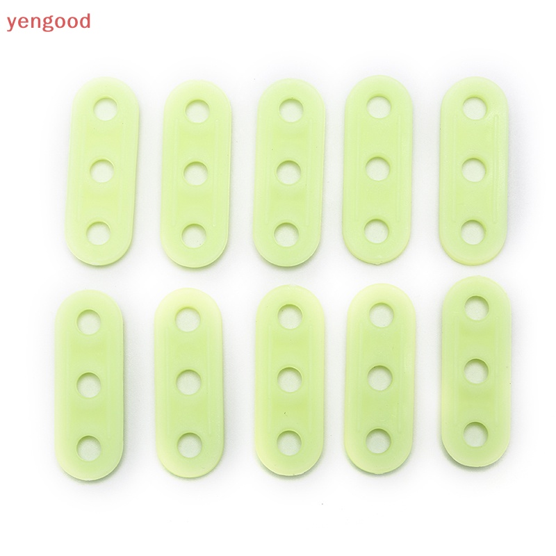 Set 10 Khóa Dây Lều Cắm Trại Cảnh Báo An Toàn Màu Xanh Lá Dạ Quang