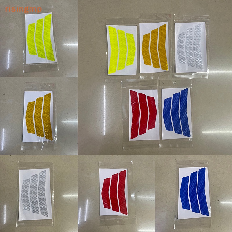 FENDER Bộ 3 Miếng Dán Phản Quang Cảnh Báo Hình Mũi Tên / Đuôi Xe Máy