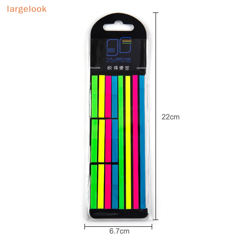 Bộ 320 Miếng Dán Ghi Chú Màu Dạ Quang Trong Suốt Tiện Dụng