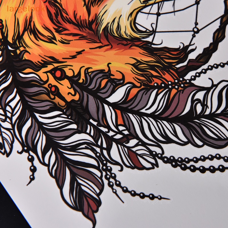 Hình Xăm Dán Tạm Thời Họa Tiết Dreamcatcher / Cáo Cỡ Lớn Chống Thấm Nước