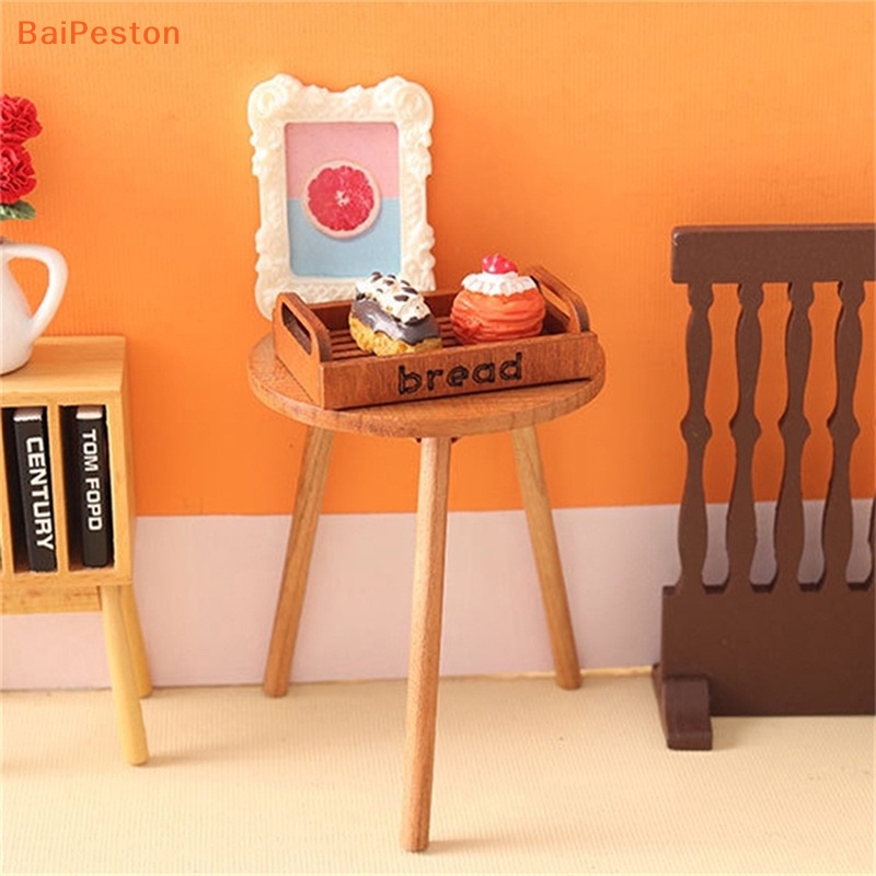 Bàn Uống Trà / Cà Phê Để Bàn Trang Trí Nhà Búp Bê Tỉ Lệ 1: 12