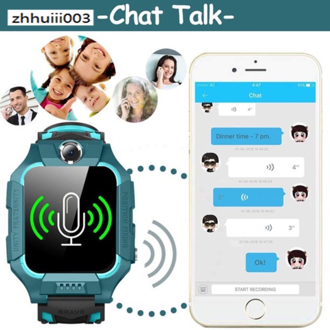 Đồng Hồ Thông Minh ZHIHUI Z6f Sos Ip67 Chống Thấm Nước Dành Cho Trẻ Em