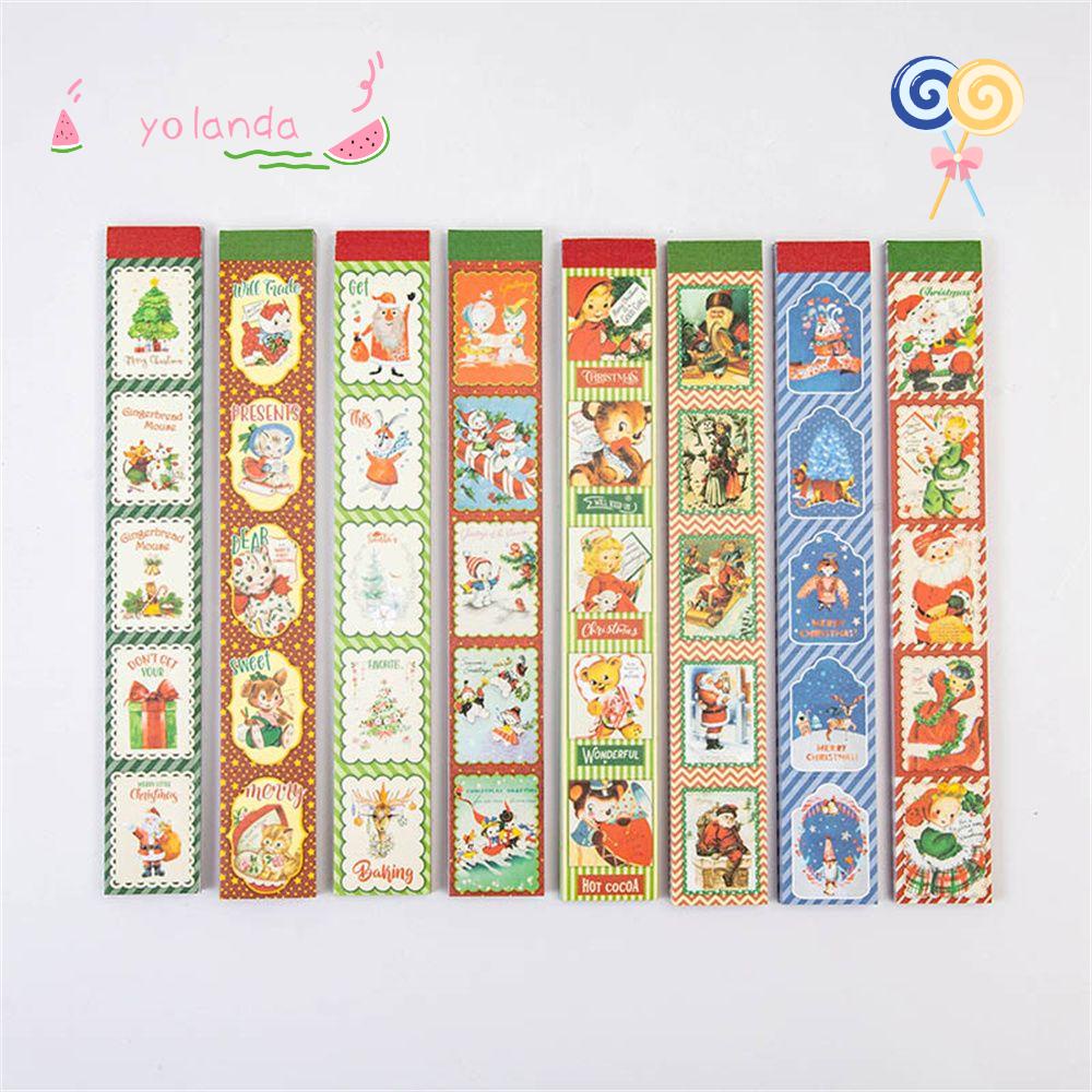 Bộ 30 Tờ Nhãn Dán Trang Trí Kiểu Giáng Sinh Độc Đáo