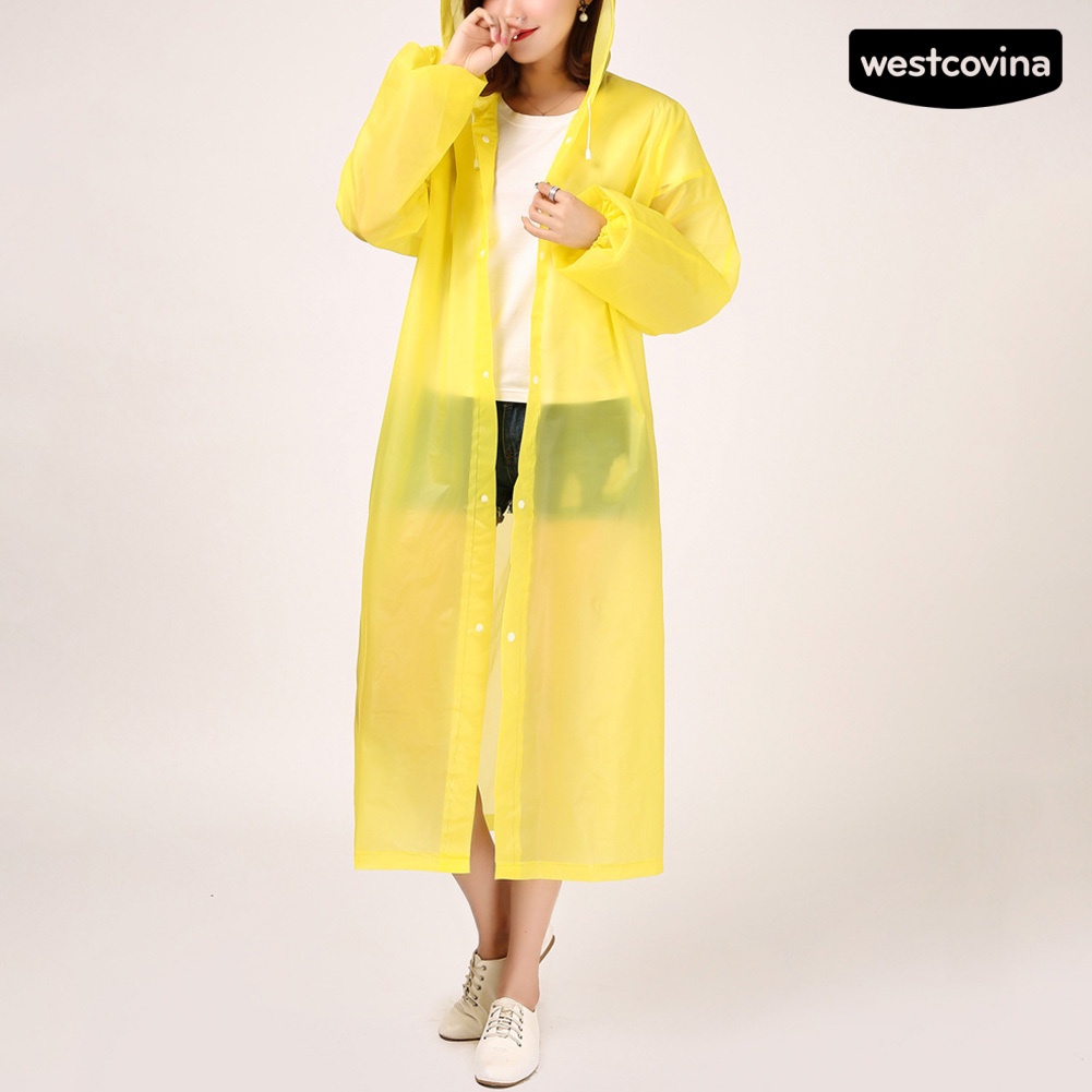 [COD]☁Áo Mưa Dáng Dài Có Mũ Trùm Chống Nước Có Thể Tái Sử Dụng Cho Nam Nữ