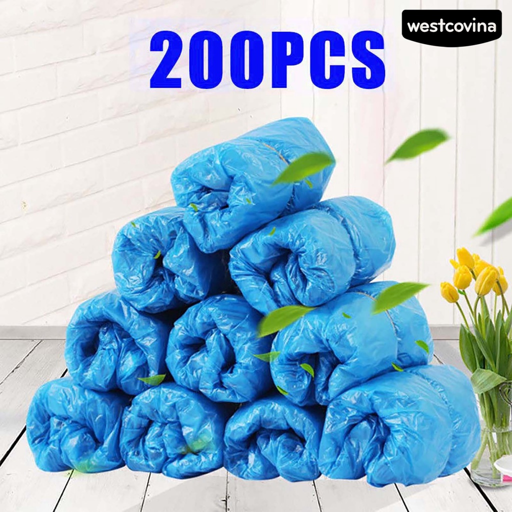 [COD]☁Bộ 200 Vỏ Bọc Giày Co Giãn Chống Thấm Nước Dùng Một Lần Tiện Lợi