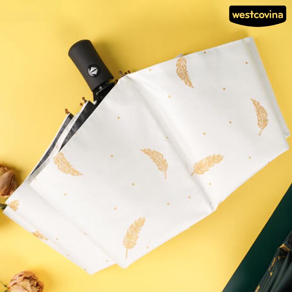 [COD]☁Dù Gấp Ba Khúc Tự Động Bằng Polyester Che Mưa Gió Toàn Diện