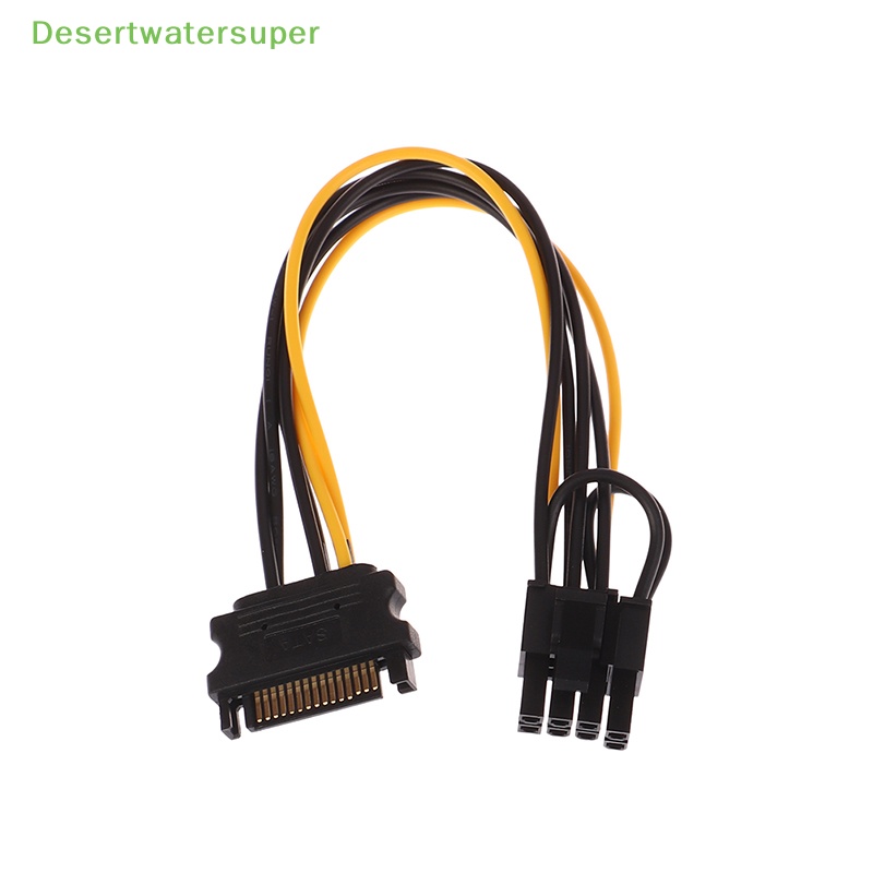 1 Cáp Nguồn 15Pin SATA Male Sang 8Pin (6 + 2) PCI-E Dài 20cm