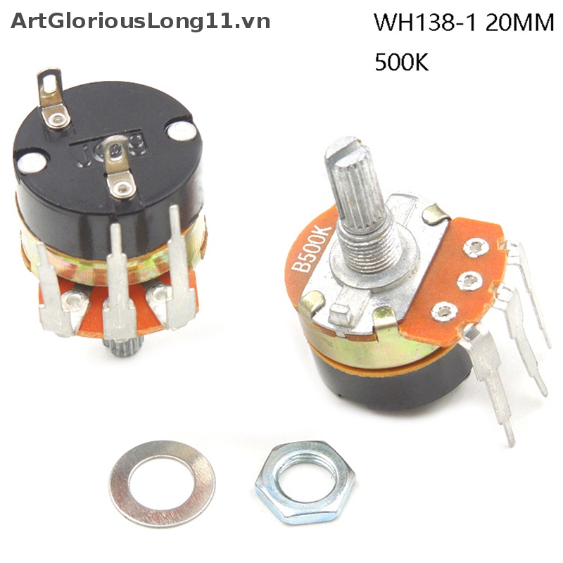 1 Chiết Áp Điều Chỉnh Tốc Độ WH138-1 Có Công Tắc B500K