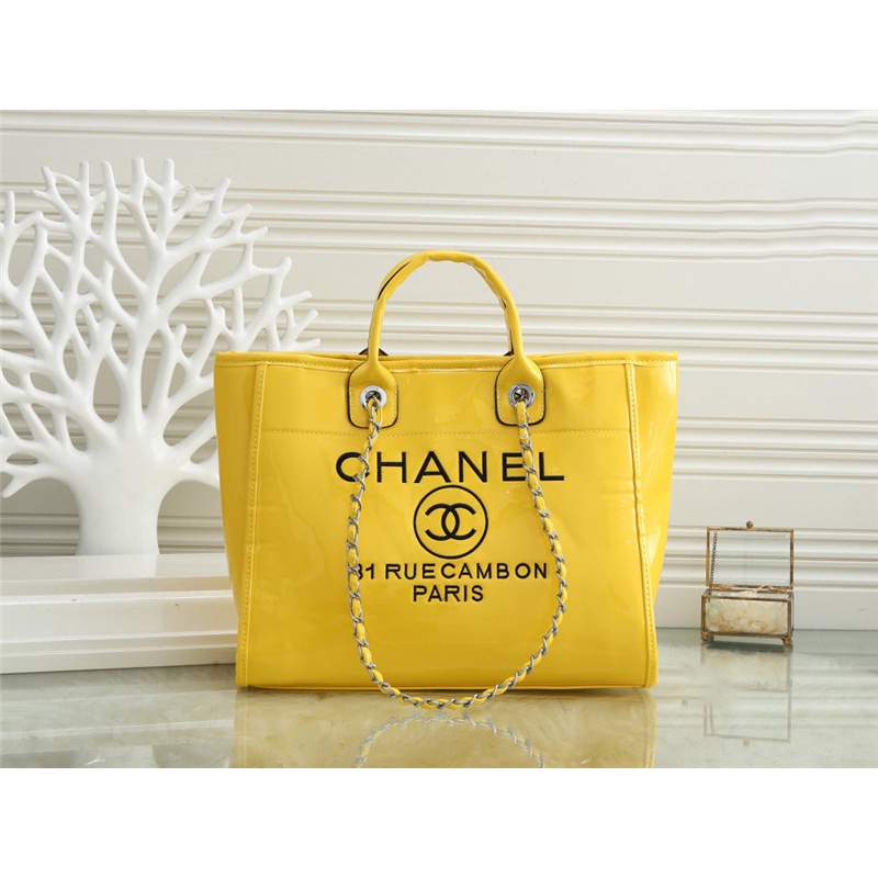 Chan* el_Túi Xách Tote Cỡ Lớn Phong Cách Hàn Quốc Thời Trang Cho Nữ