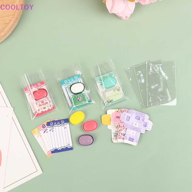 Cooltoy Bộ Hộp Xà Phòng Mini Tỉ Lệ 1 / 12 Trang Trí Nhà Búp Bê