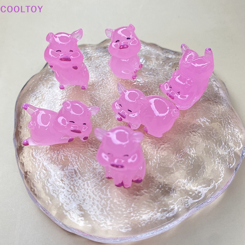 Cooltoy Đồ Chơi Mô Phỏng Hình Chú Heo Bằng Resin Phát Sáng Dễ Thương DIY