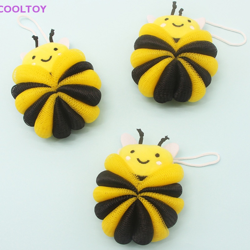 Cooltoy Bông Tắm Bọt Biển Hình Chú Ong Siêu Bền Giúp Mát Xa Cho Bé