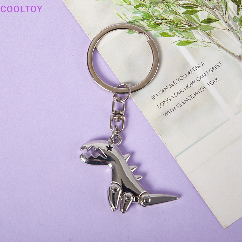 Móc Khóa Kim Loại Hình Khủng Long 3D Sáng Tạo