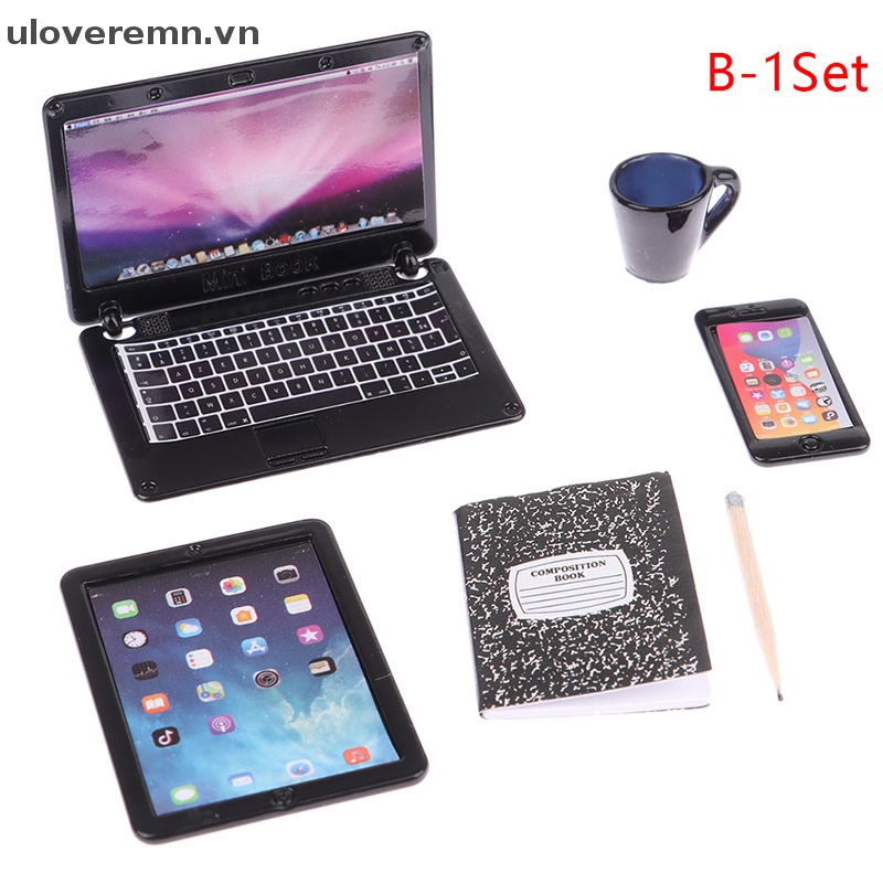 Mô Hình Đèn Bàn / Laptop / Điện Thoại / Máy Tính Bảng / Ly Nước Để Bàn Trang Trí Nhà Búp Bê Tỉ Lệ 1: 12