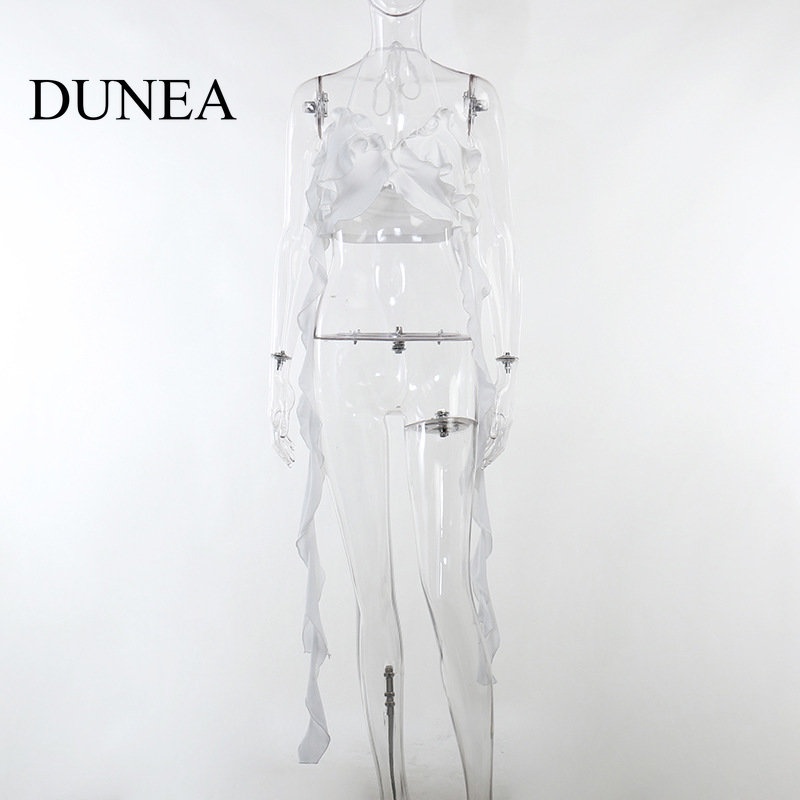 DUNEA Áo Hai Dây Ruy Băng Gợi Cảm Cho Nữ