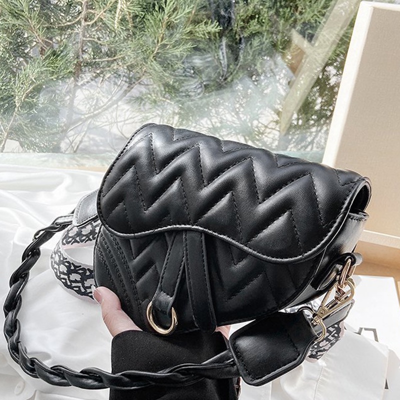 IELGY Túi Đeo Chéo Vai Màu Trang Sành Điệu Cho Nữ