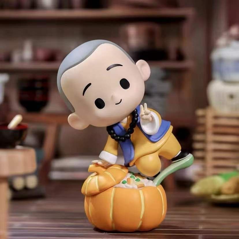 Búp Bê POPMART Yichan Little Monk Chan Yu Fine Food series Dùng Làm Quà Tặng
