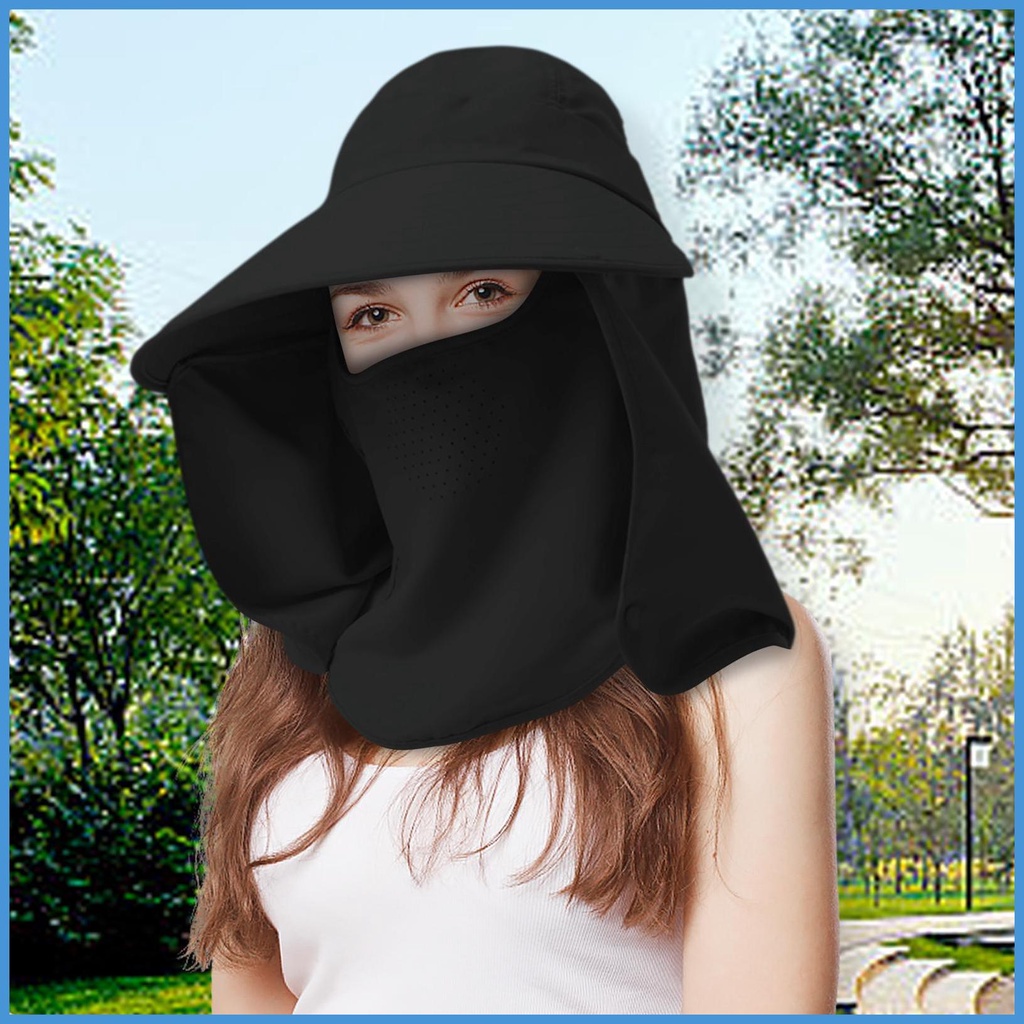 Mũ Rộng Vành Che Phủ Toàn Diện Chống Tia UV Có Thể Tháo Rời Đa Năng Thời Trang Mùa Hè Dùng Khi Đi Cắm Trại