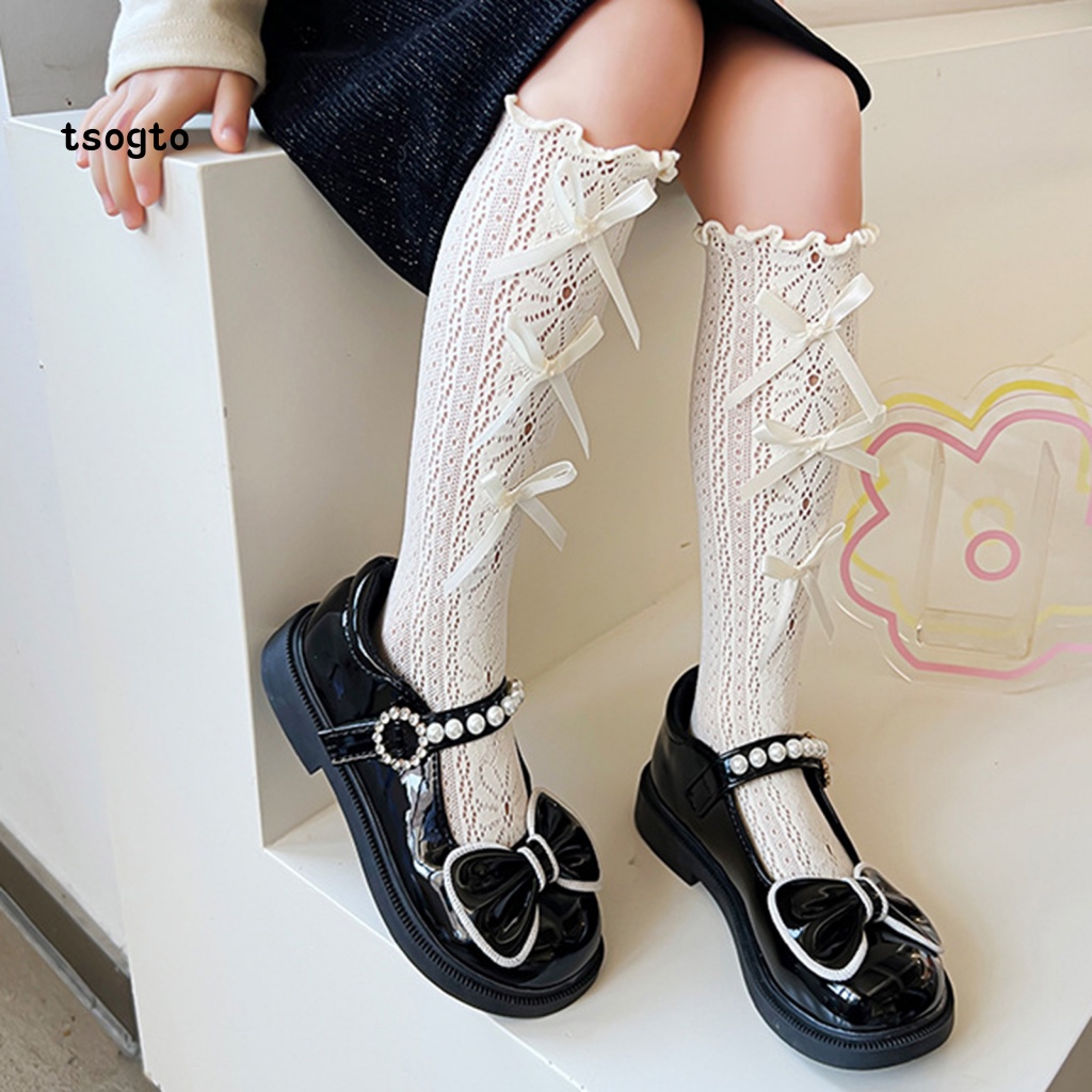 Set 2 Đôi Tất Lưới Thoải Mái Chống Phai Màu Cho Bé Gái